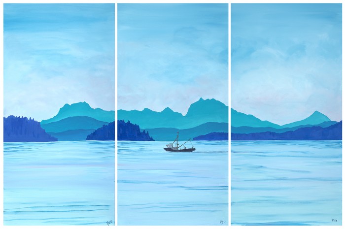 Inspirational Blue Ocean-Homeward thru Haro Strait